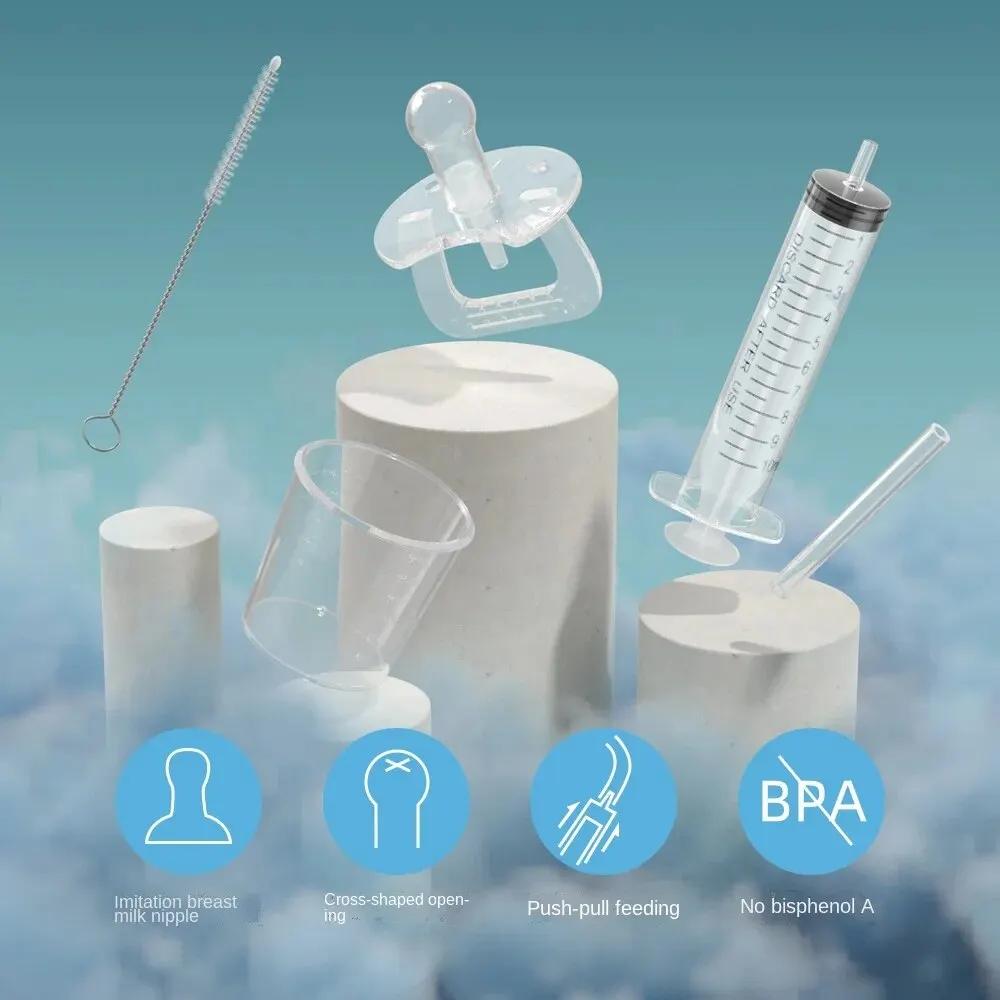 Kit de distributeur de médicaments pour sucette pour bébé, seringue d'alimentation orale, compte-gou