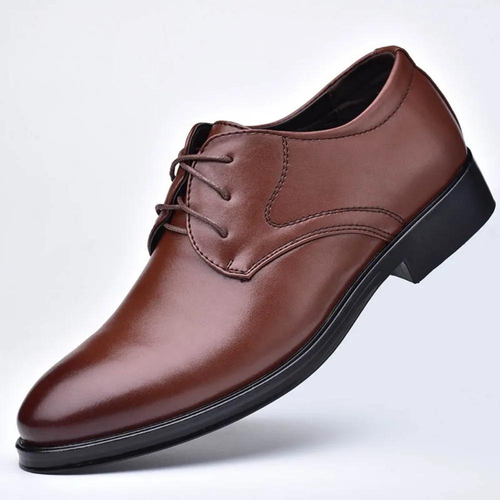 Chaussures Oxford classiques pour hommes, décontractées, habillées, formelles, à lacets, pour affair