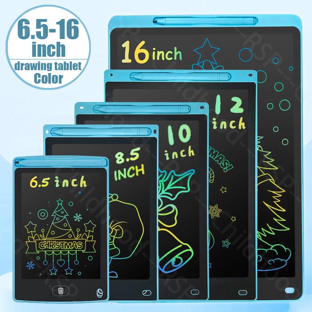 Tablette de dessin LCD 6.5/8.5/10/12/16 pouces, bloc-notes, tableau d'écriture électronique, cadeaux