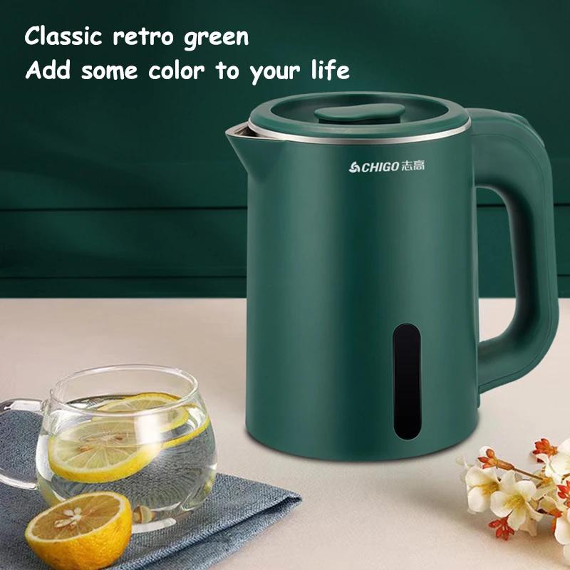 Bouilloire électrique mini 0,8 L, petite capacité, en acier inoxydable 304, théière, bouilloire pour