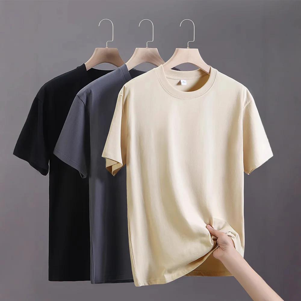 T-shirts pour hommes 2025 été surdimensionné coton T-Shirt décontracté haute qualité manches courtes