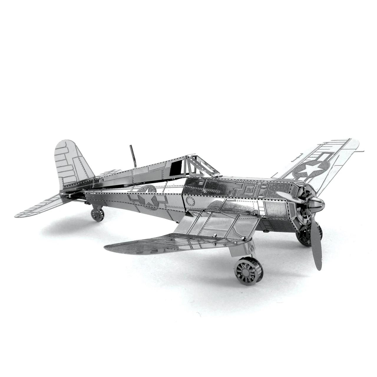 Kit de Puzzle en métal 3D d'avion, bricolage, puzzle découpé au Laser, jouet pour enfants