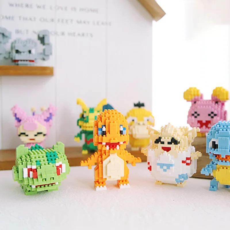 Micro blocs de construction Pokemon Marowak Jigglypuff Gengar Mudkip Piplup Raichu Gyarados Pikachu,