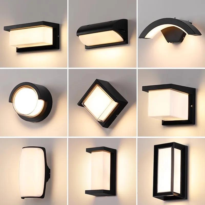 Applique murale extérieure Led étanche IP65 capteur de mouvement Led éclairage extérieur porche lumi