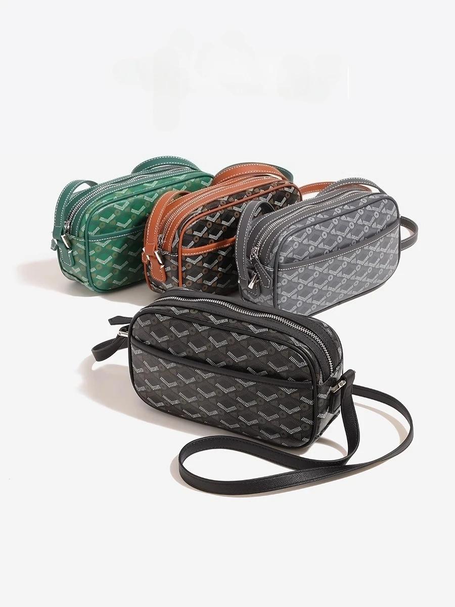 Luxury Designer Bags with Classic Letter Printing Vintage and Portable Dog Tooth Crossbody Waist Han