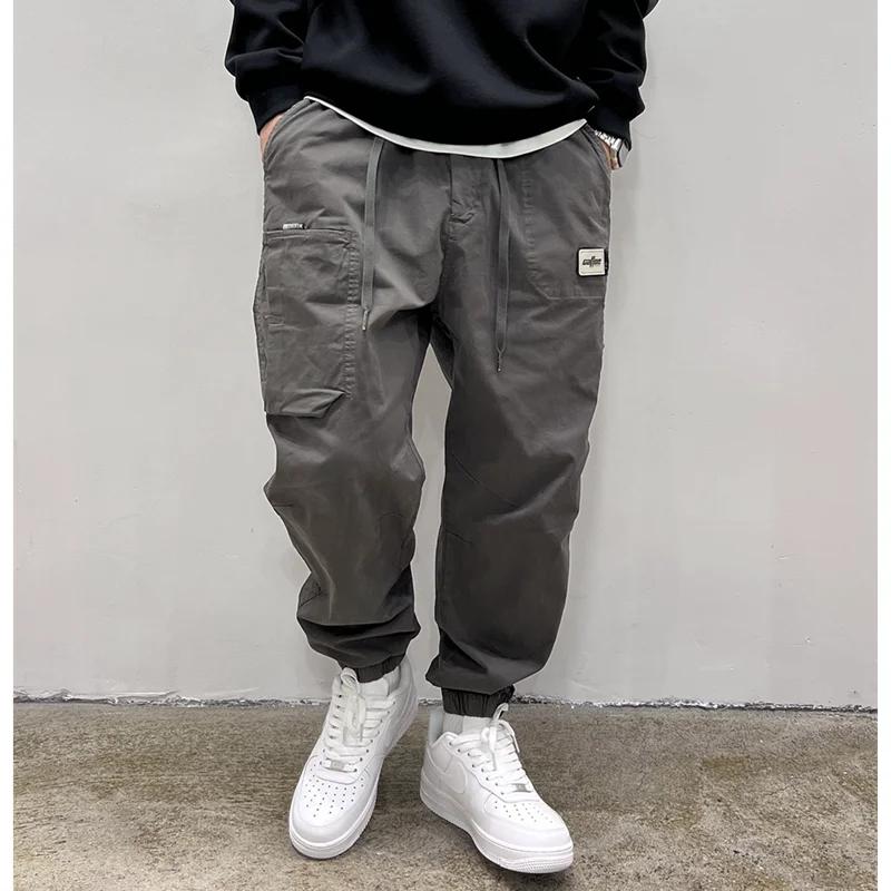BM extérieur Baggy Cargo pantalon hommes vêtements mode coréenne Sport Joggers Harajuku pantalon de