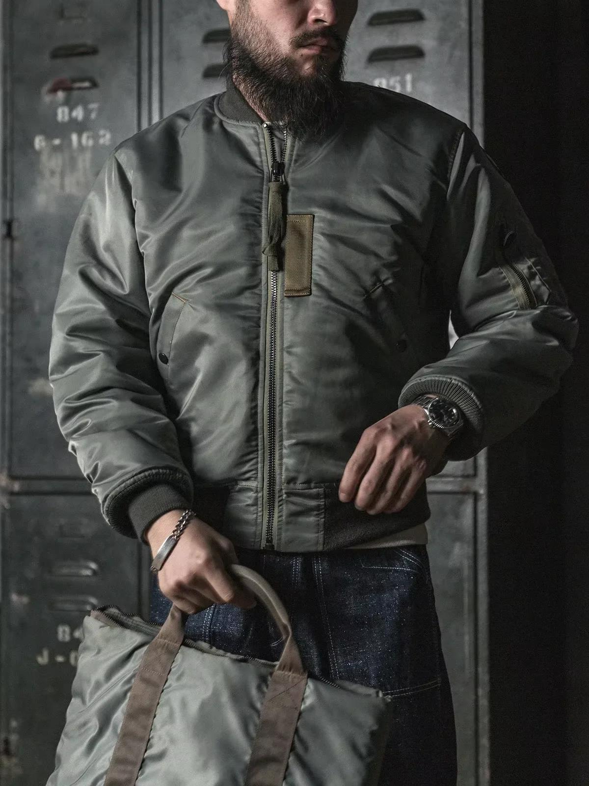 Veste bomber Bronson MA-1, style militaire tendance, imperméable, pour l'automne et l'hiver