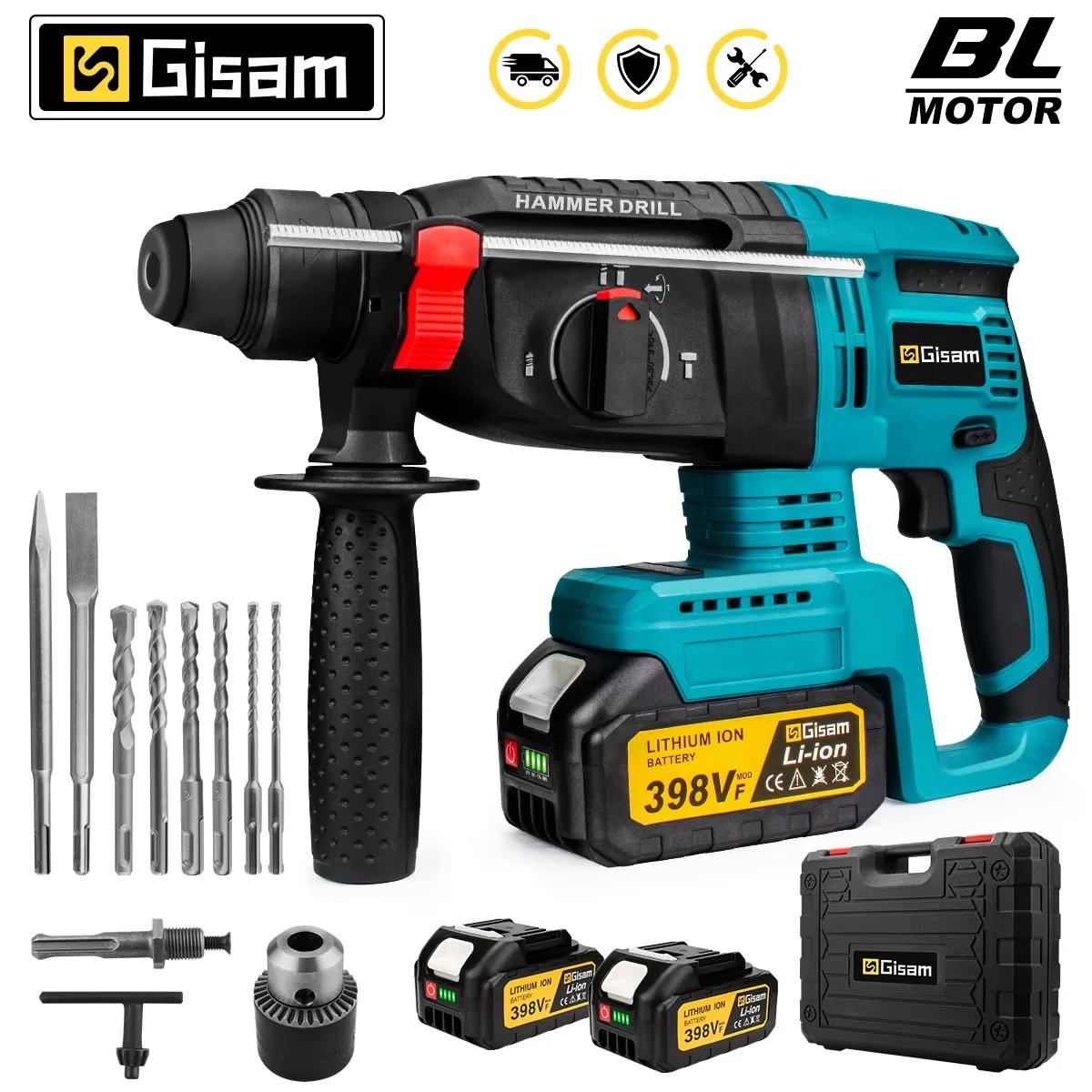 Makita – perceuse à percussion électrique sans balais de 26mm, marteau rotatif multifonctionnel, mar