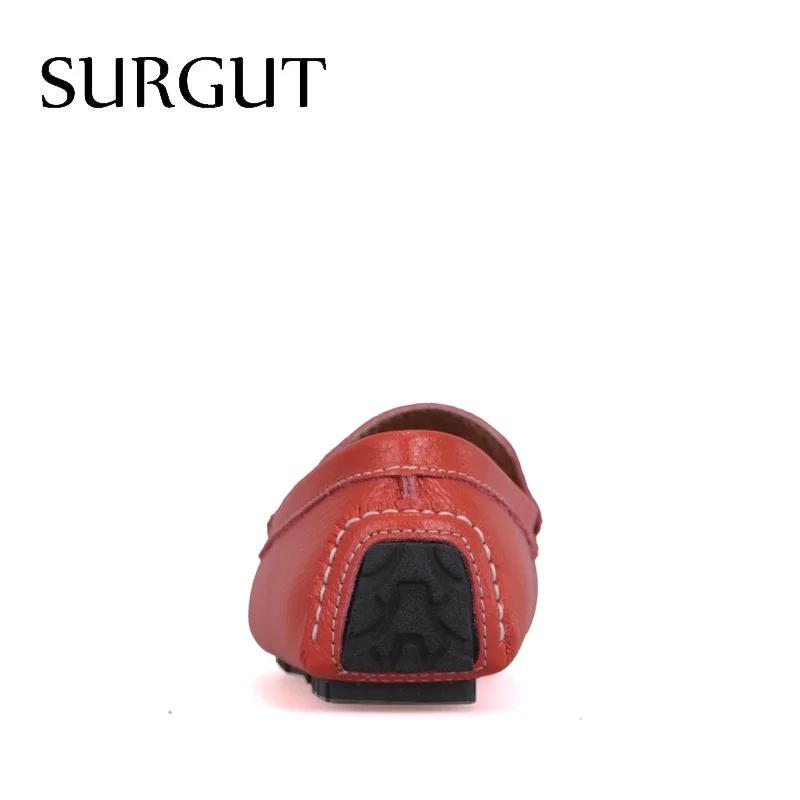 SURGUT – chaussures plates en croûte de cuir de vache pour hommes, mocassins de marque, chaussures d