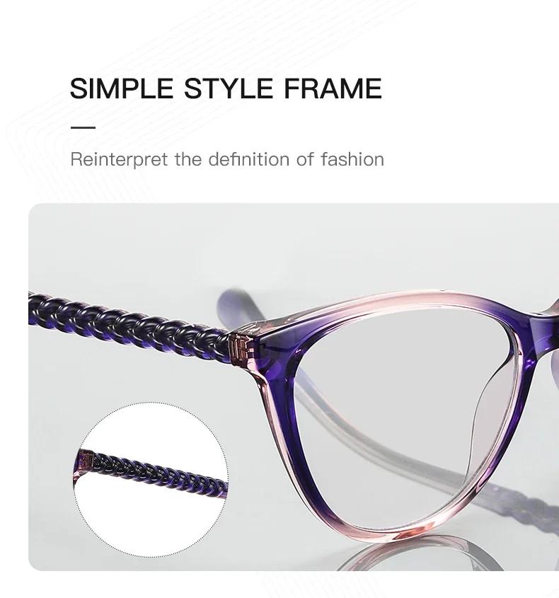 VICKY nouveau œil de chat lecture Prescription lunettes femmes coloré lunettes myopes hypermétropie