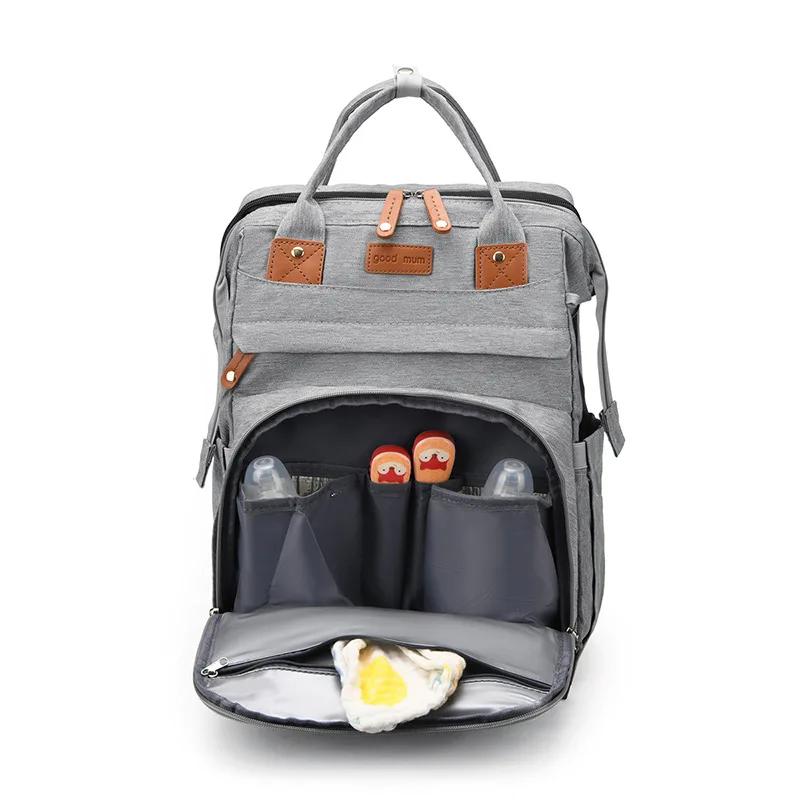 Sac maman sac mère et bébé avec moustiquaire berceau Usb charge sac mère multifonctionnel