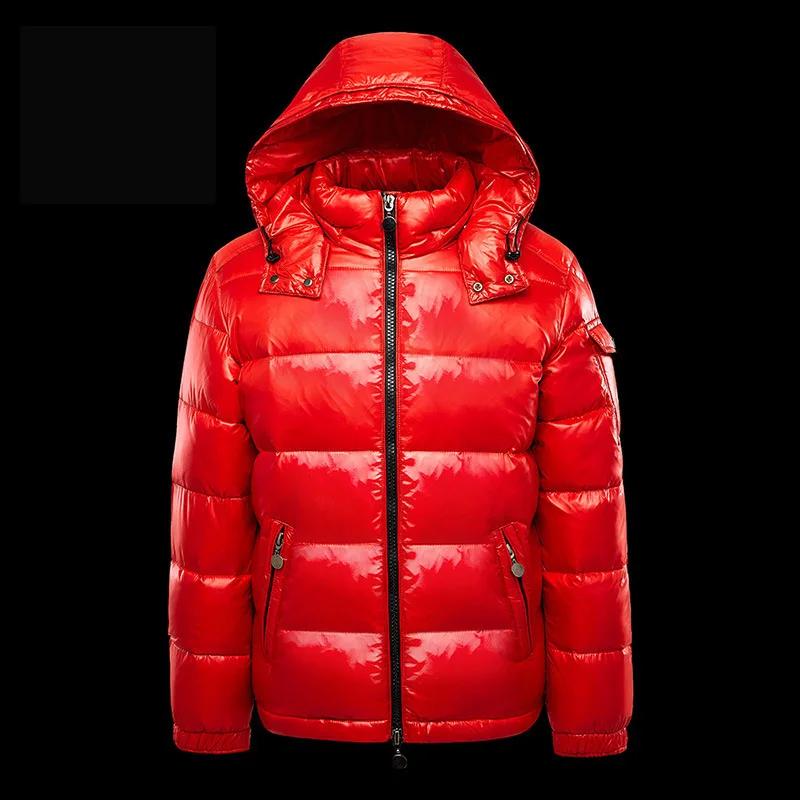KIDCRKJ Veste d'hiver épaisse et imperméable pour homme, style streetwear, à manches longues, col mo