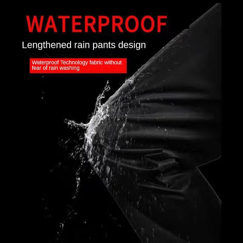 Combinaison imperméable et pantalon de pluie complet pour vélo électrique et moto, conception fendue