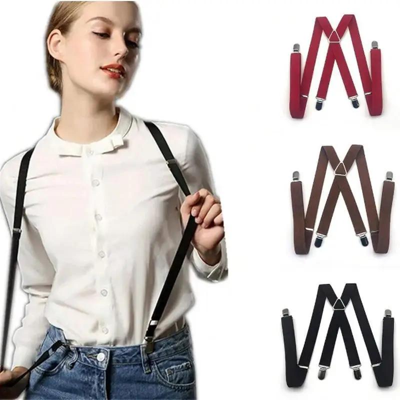 Bretelles de travail robustes pour hommes, élastiques réglables, pour pantalons, ceinture, bretelles