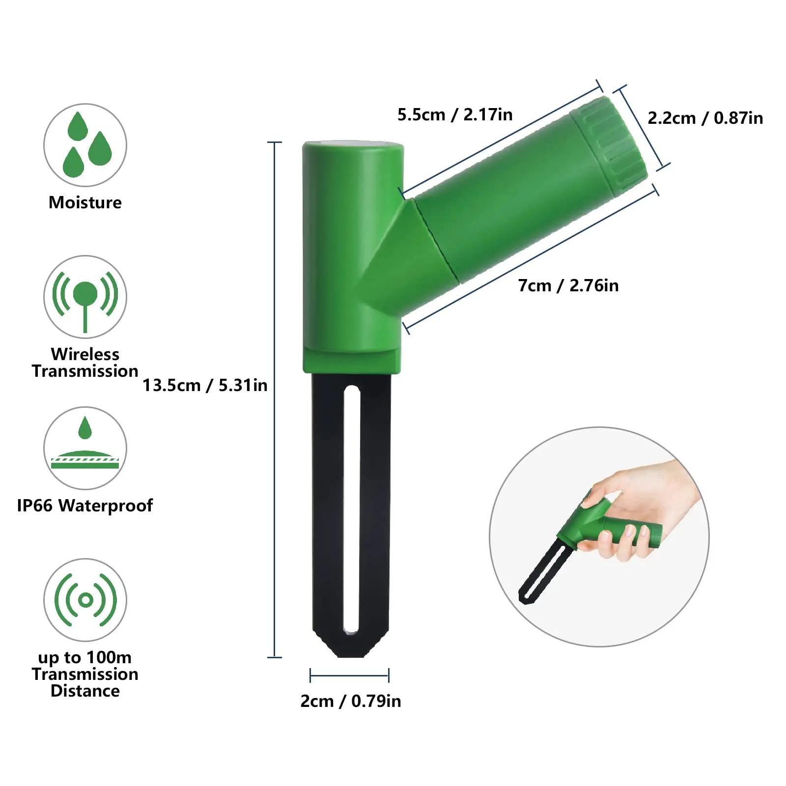 ECOWITT WH51 Testeur d'humidité du sol, testeur de jardin à 16 canaux pour surveiller l'irrigation d