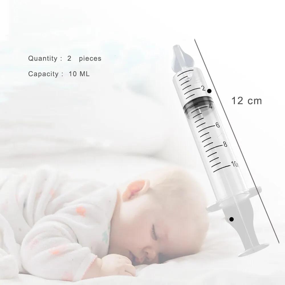 Aspirateur nasal en antarctique pour bébé, 2 pièces, 10ml, lavage de seringues, outils de soins