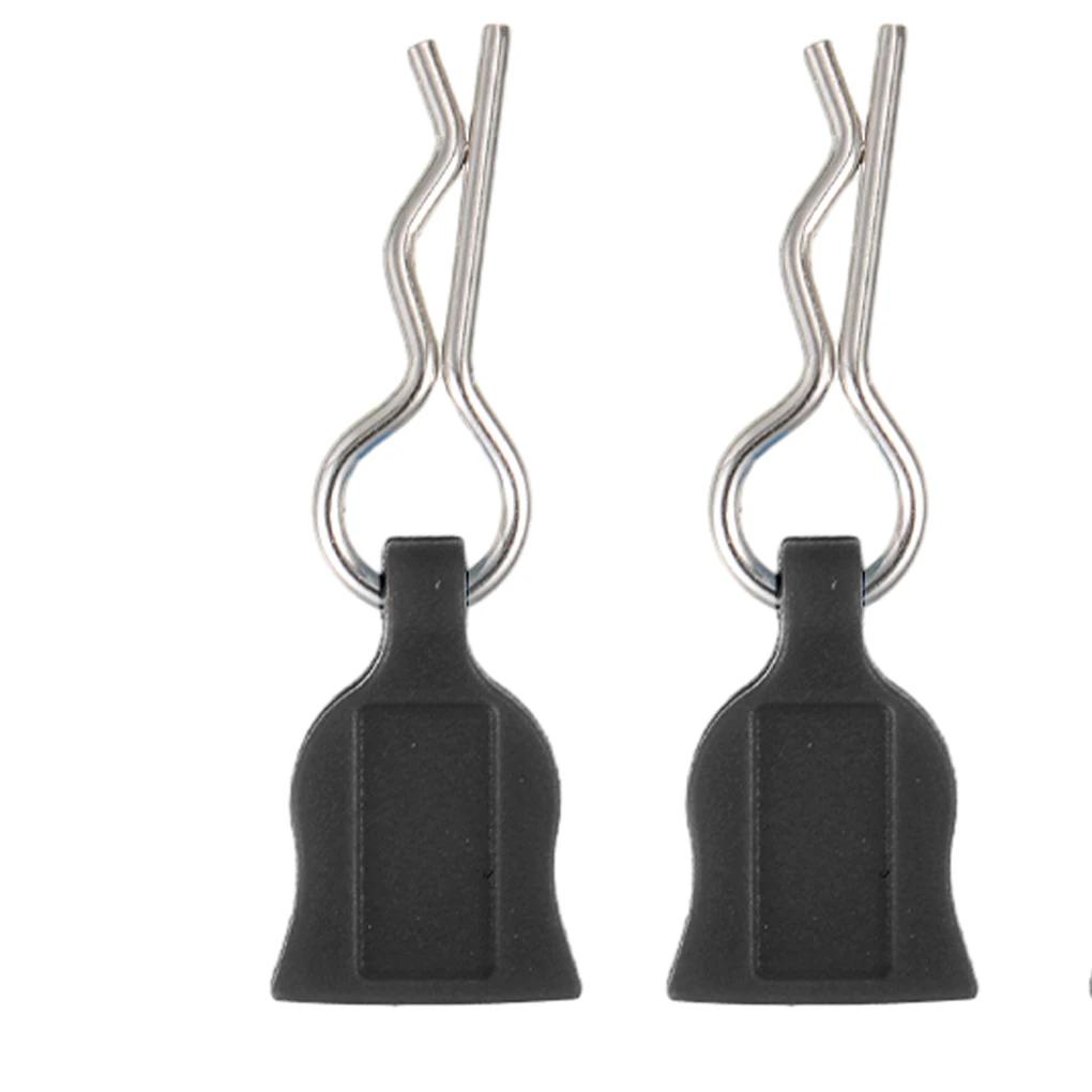 Coque de voiture en métal de type R, 4/12 pièces, Clips fixes, broche avec languette pour Axial SCX1