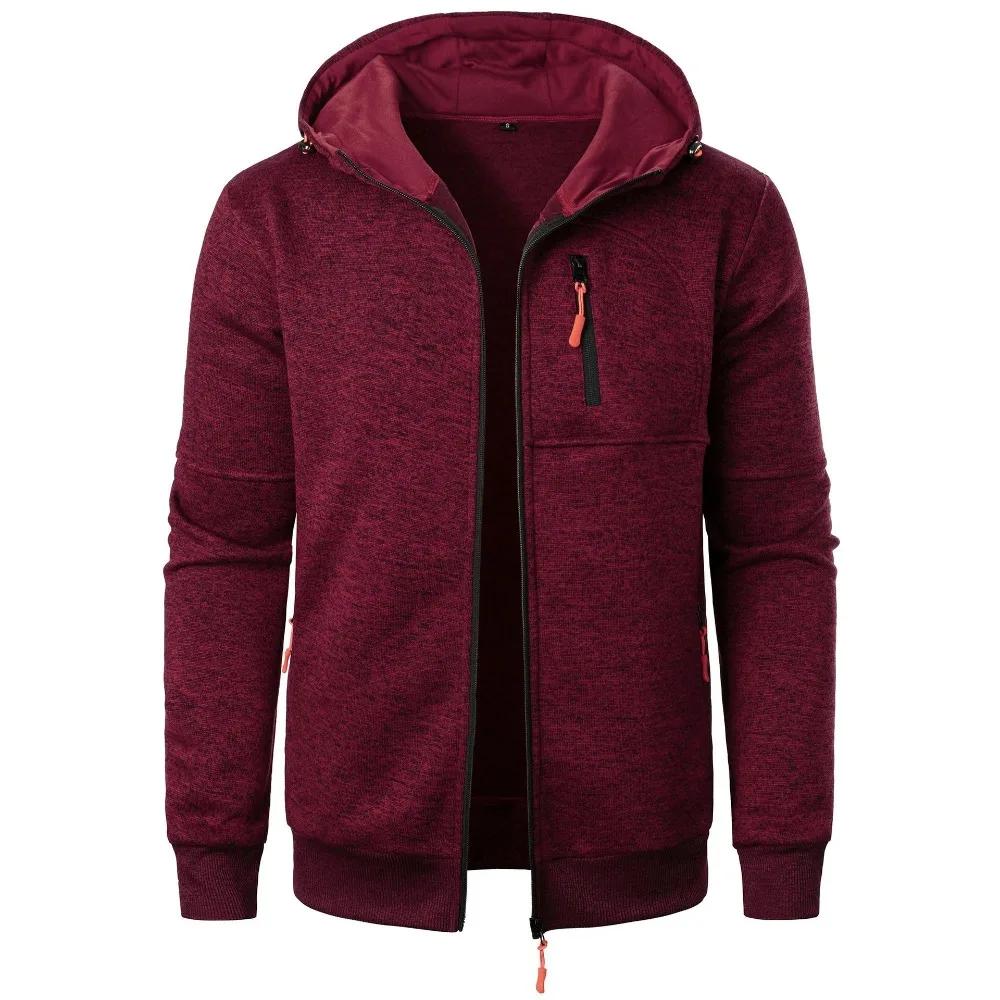 Nouveaux hommes sport Fitness sweat-shirt décontracté Cardigan vestes à capuche Cardigan sweats à ca