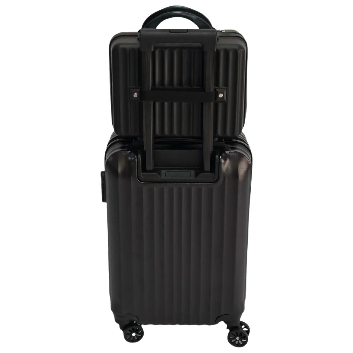 Ensemble de 2 pièces, boîtier de chariot de 20 pouces et combinaison de valise de 14 pouces, roues u