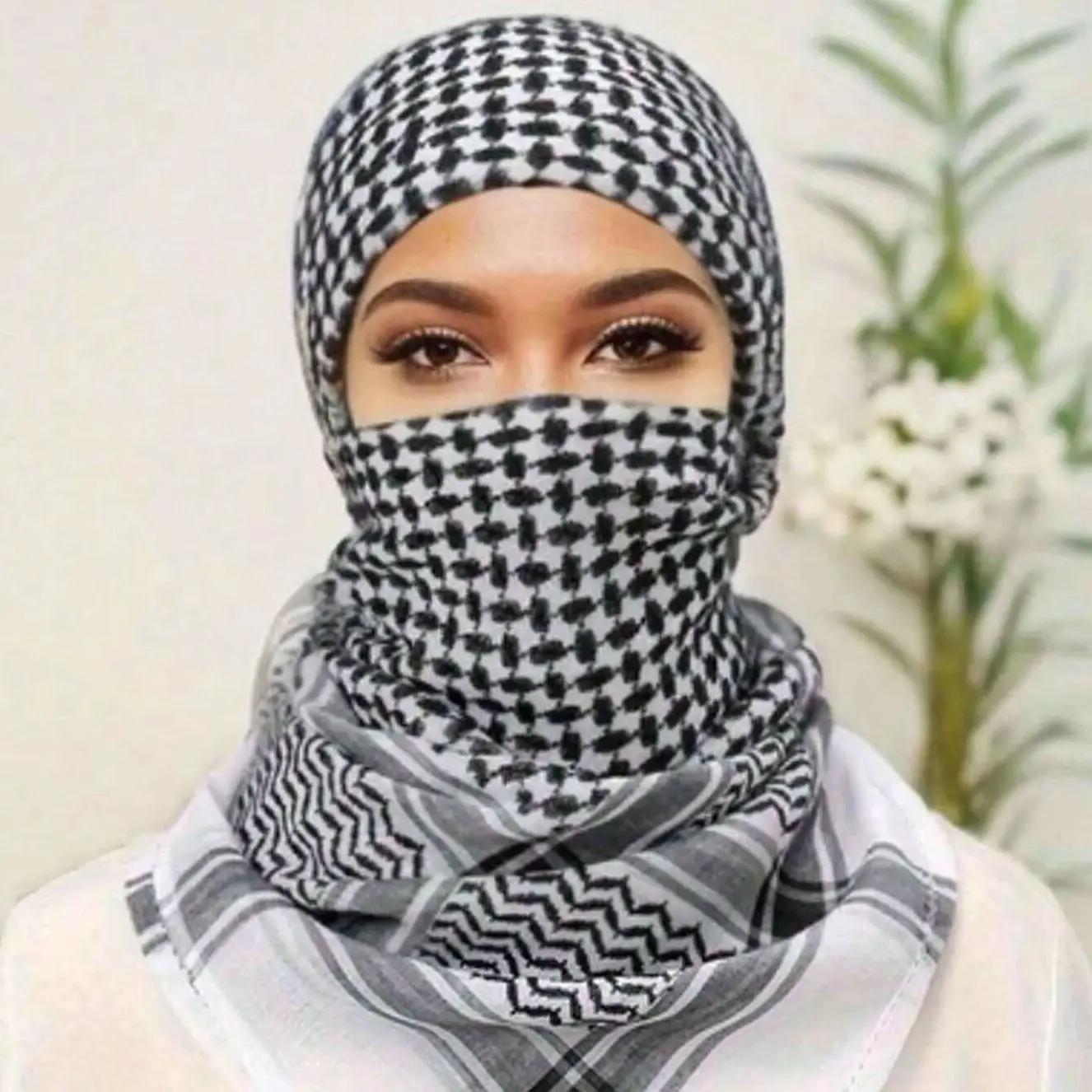 Offre spéciale arabe Keffiyeh Shemagh écharpe coton hiver châle cou plus chaud couverture tête envel