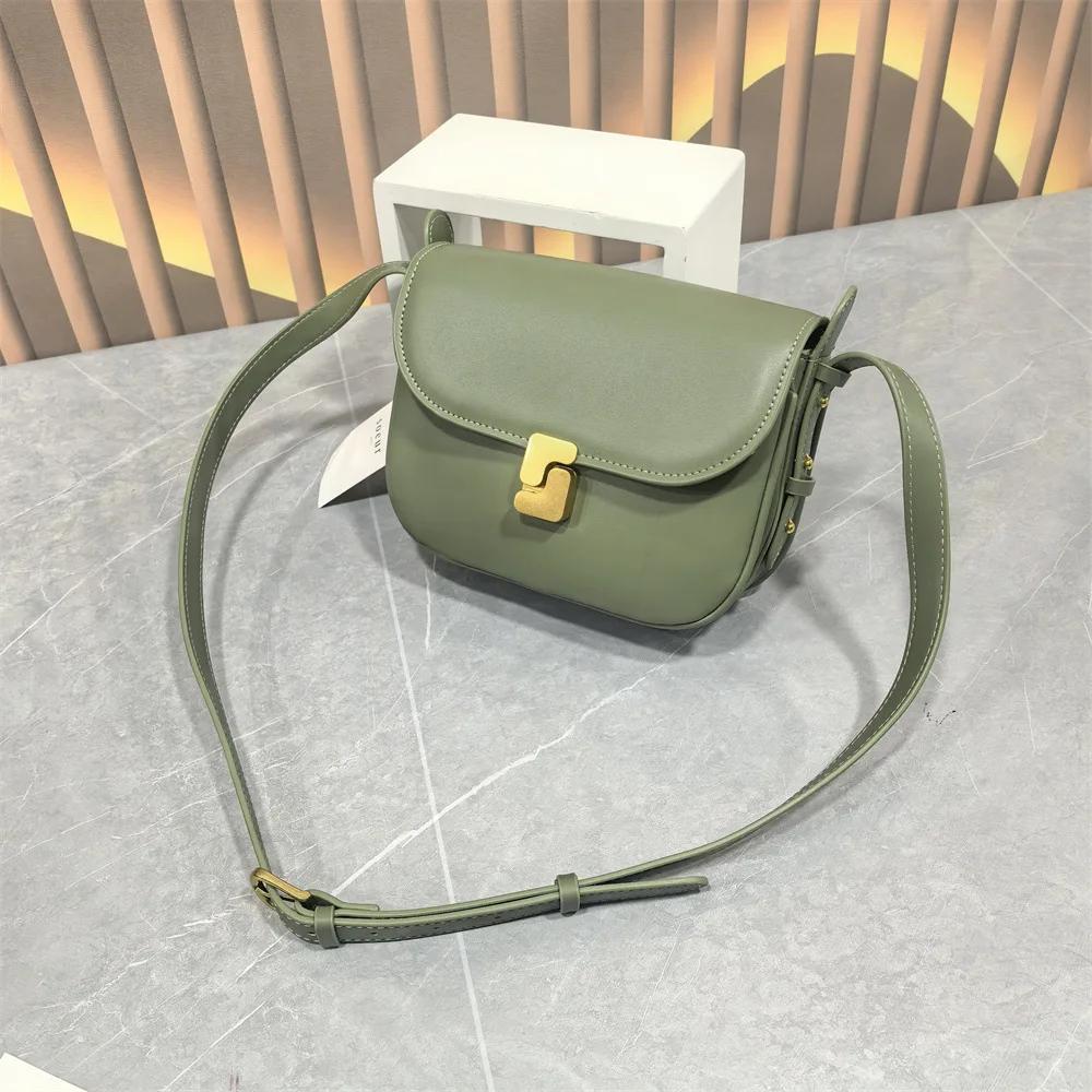 Nouveau sac pour femme au design français de niche, sac carré rétro en cuir, petit sac tofu, sac à b
