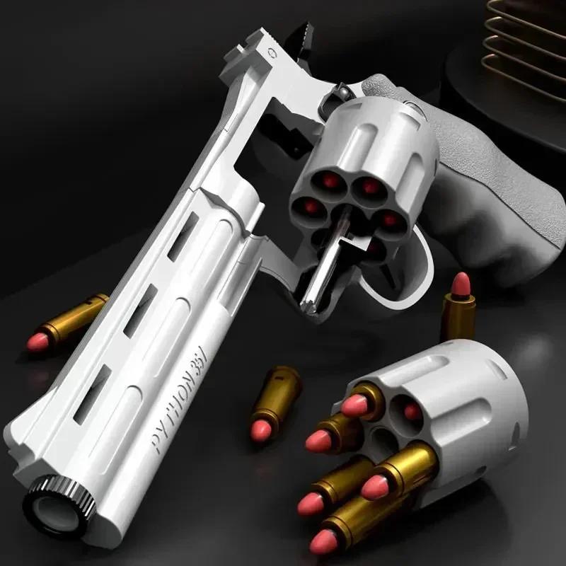 Pistolet lanceur de Revolver ZP5 357, à tir continu, balle de fléchettes souple, jouet CS, arme de j