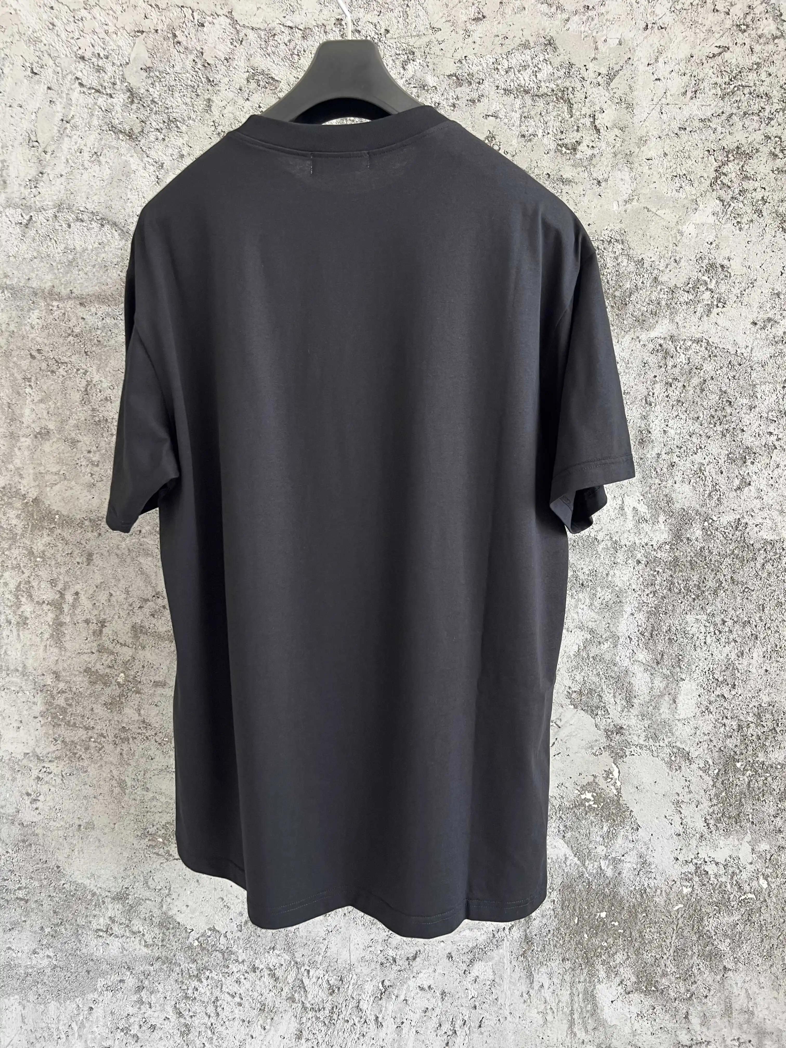 Dictionnaire noir en pur coton imprimé à la mode, pull tendance, décontracté, ample et personnalisé