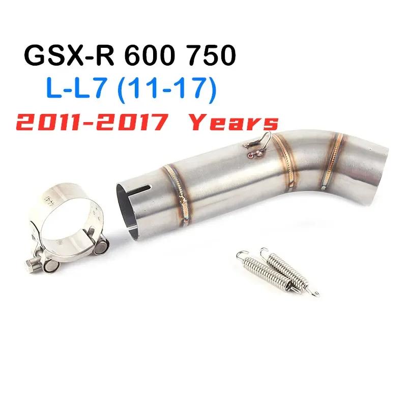 Pot d'échappement de moto pour Suzuki GSXR 600 750 K6 K7 K8, silencieux modifié, tuyau de liaison in