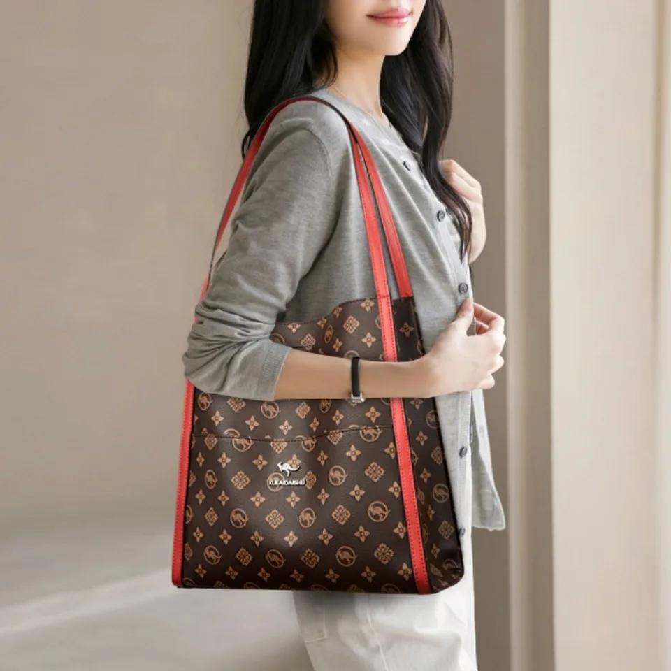 Véritable marque de haute qualité en cuir fourre-tout décontracté sacs à Main de luxe femmes sacs co