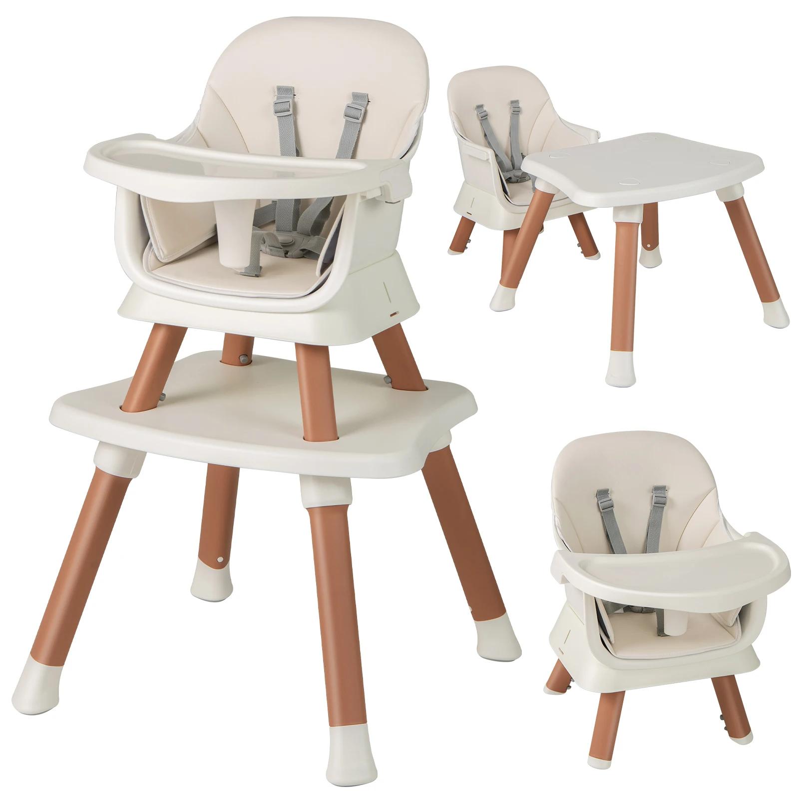 Chaise haute 6 en 1 pour bébé, chaise haute, chaise de salle à manger, Table d'apprentissage, Table