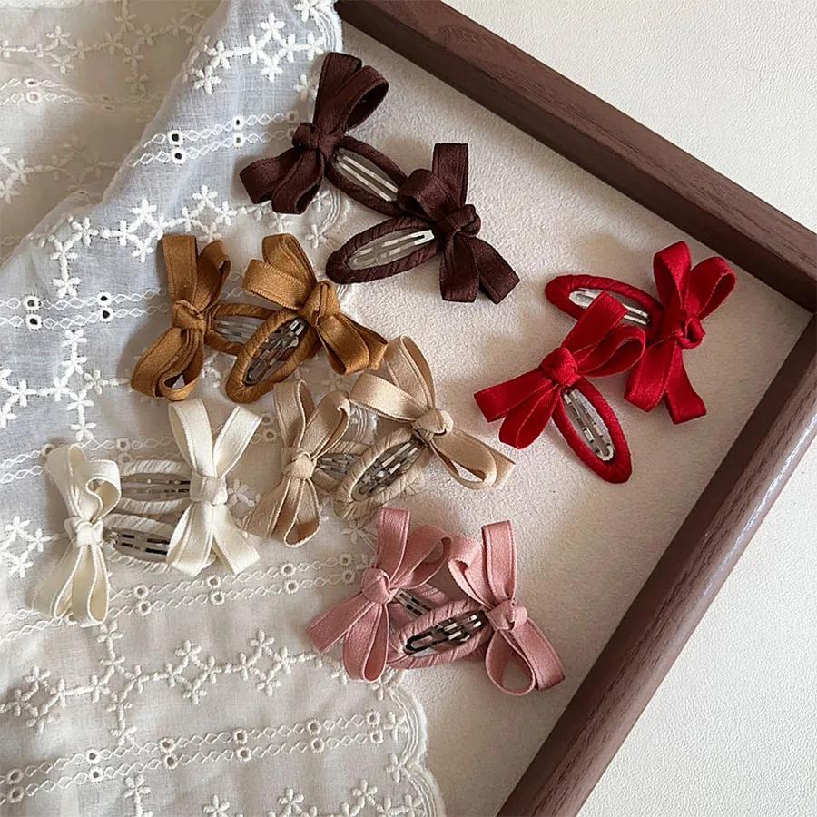 Pinces à cheveux pour bébé, nouvelle série de couleurs de feuilles d'automne et d'hiver, nœud de cei