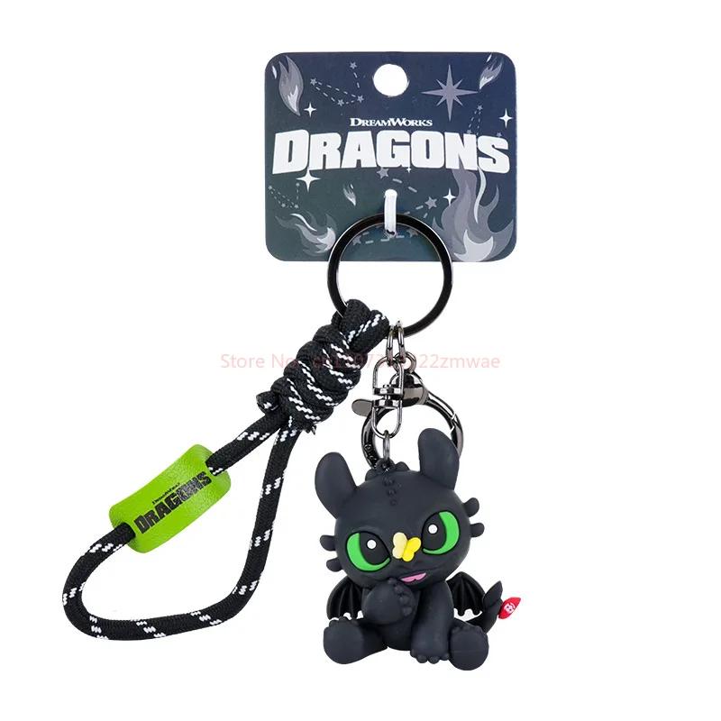 Authentique Dragon dompteur maître volant sans dents garçon porte-clés nouveau sac pendentif petits