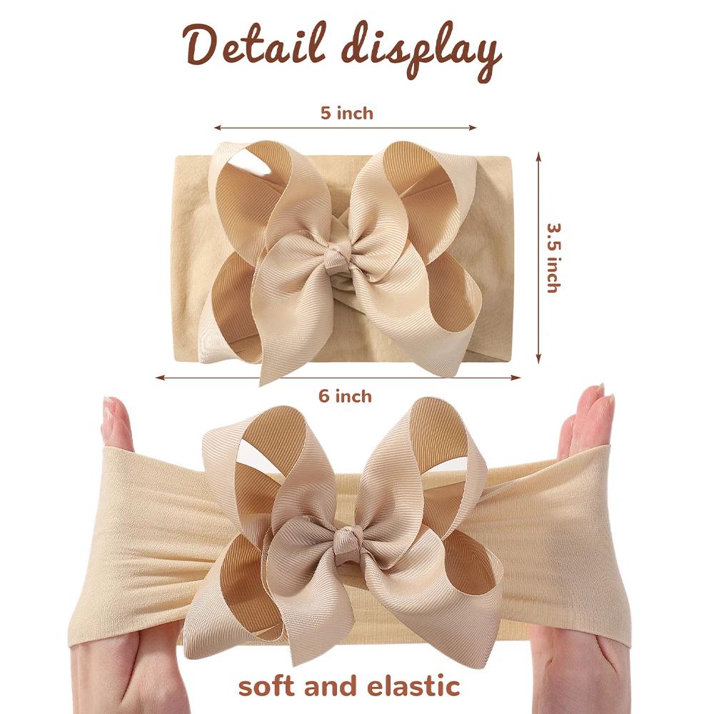 6/20 pièces bandeaux de bébé doux avec 4.5 pouces arcs de cheveux bandeaux pour bébé fille bandeau n