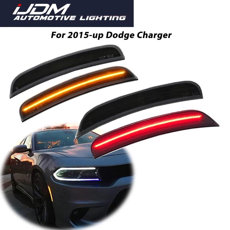 2 pièces pour 2015-2021 Dodge chargeur avant arrière pare-chocs LED feu de position latéral clignota