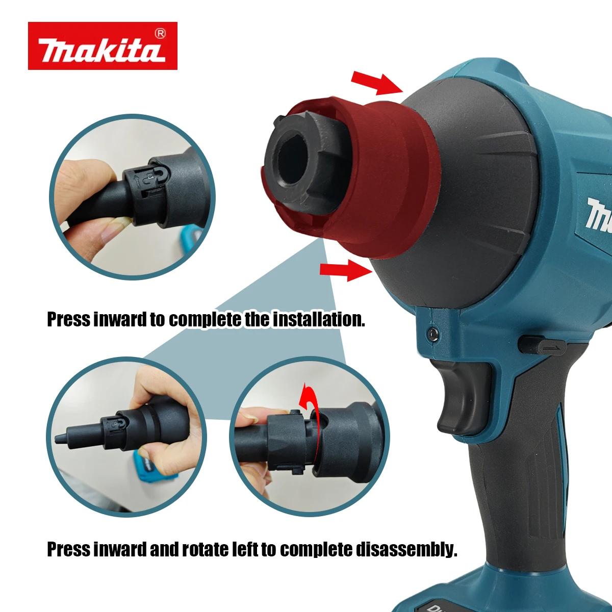 Souffleur d'air sans fil Makita DAS180 18V, machine multifonction pour dépoussiérer avec buse, pisto