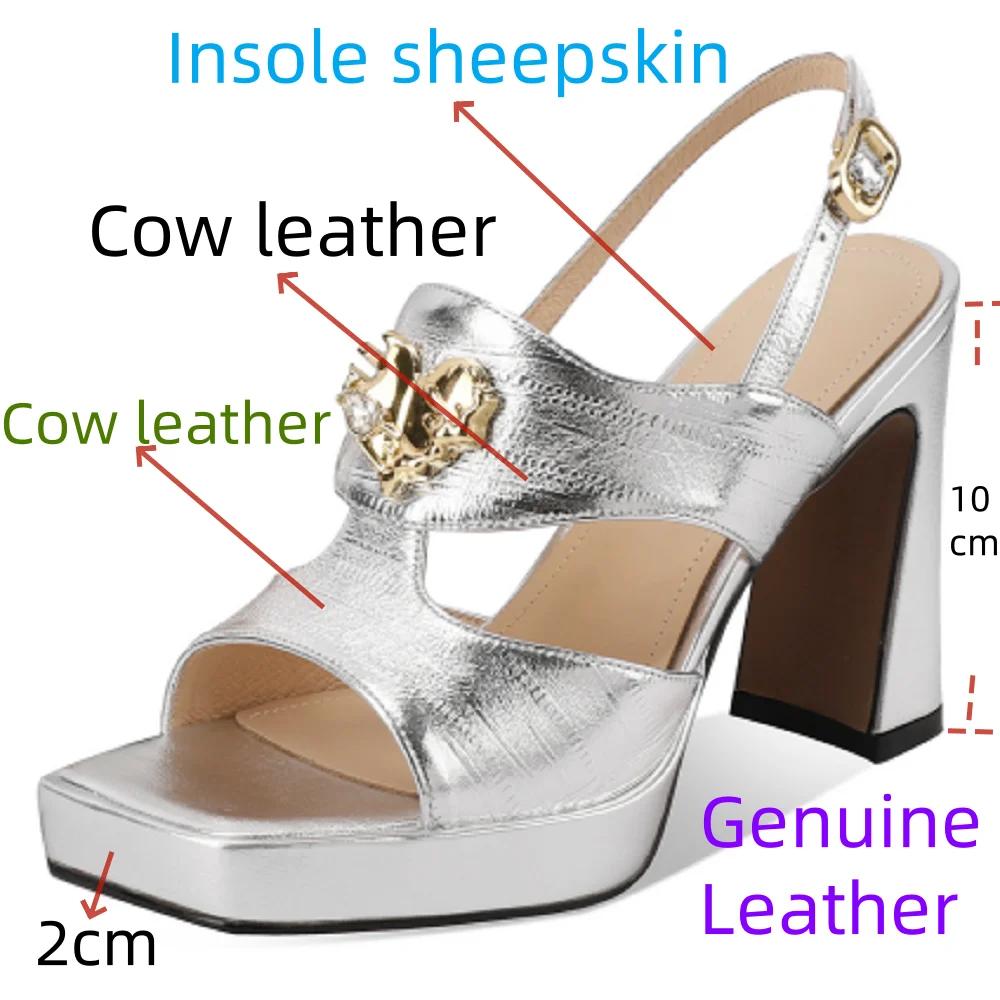 【JOCHEBED HU】 chaussures en cuir véritable faites à la main pour femmes nouvel été Sexy talons hauts