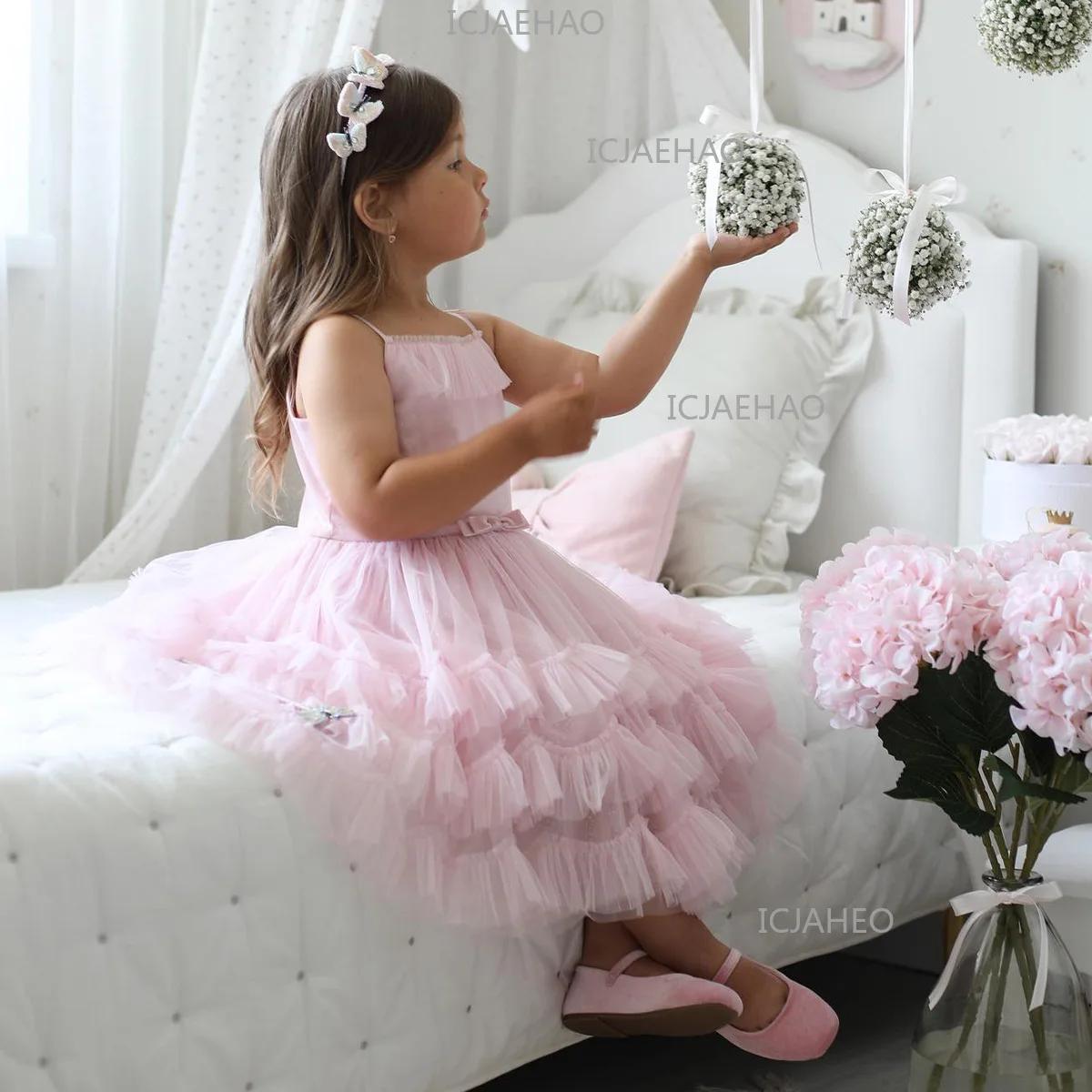 Robes d'été pour filles, robe à bretelles spaghetti avec châle, ensemble de robes pour enfants, robe