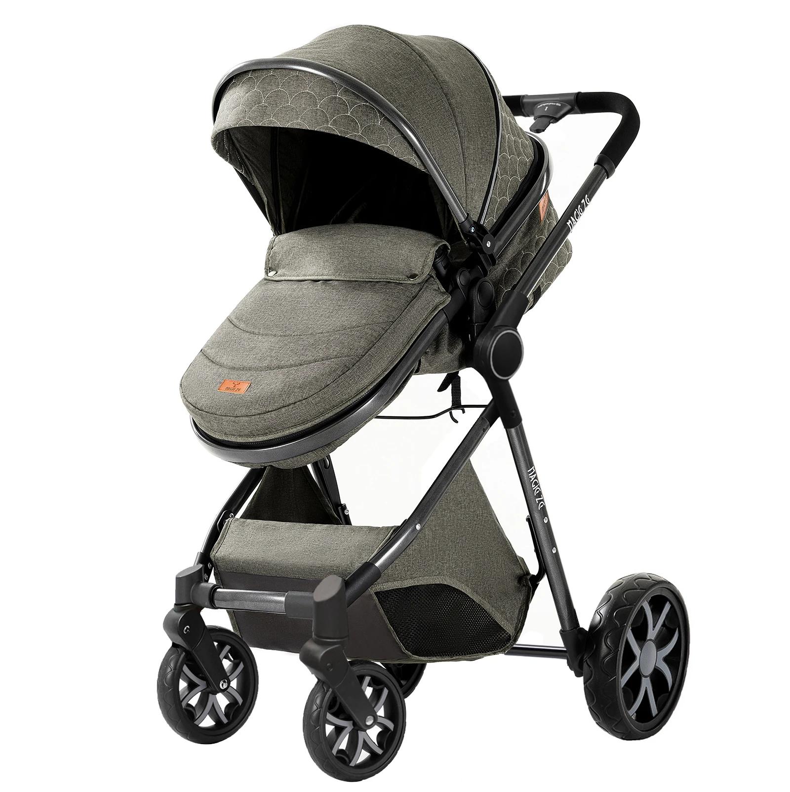 Poussette bébé 3 en 1, landau léger, poussette Portable pour nouveau-né, siège auto avec couffin
