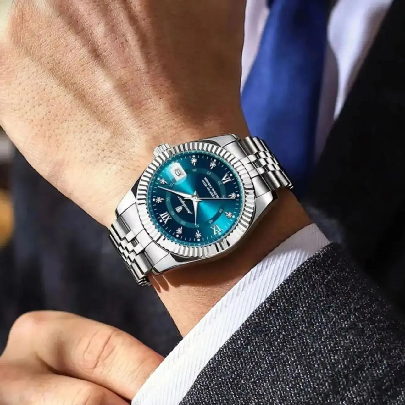 Montre-bracelet pour homme POEDAGAR originale, étanche, lumineuse, date, montre d'affaires pour homm