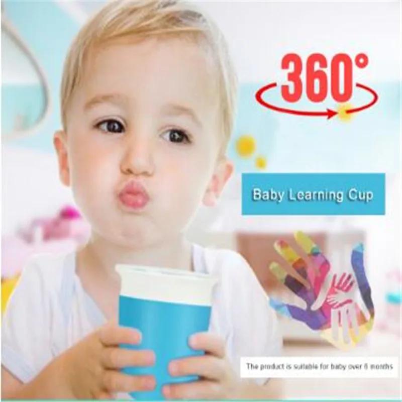 Les gobelets magiques pour bébé peuvent être tournés, tasse d'apprentissage pour bébé, bouteille d'e