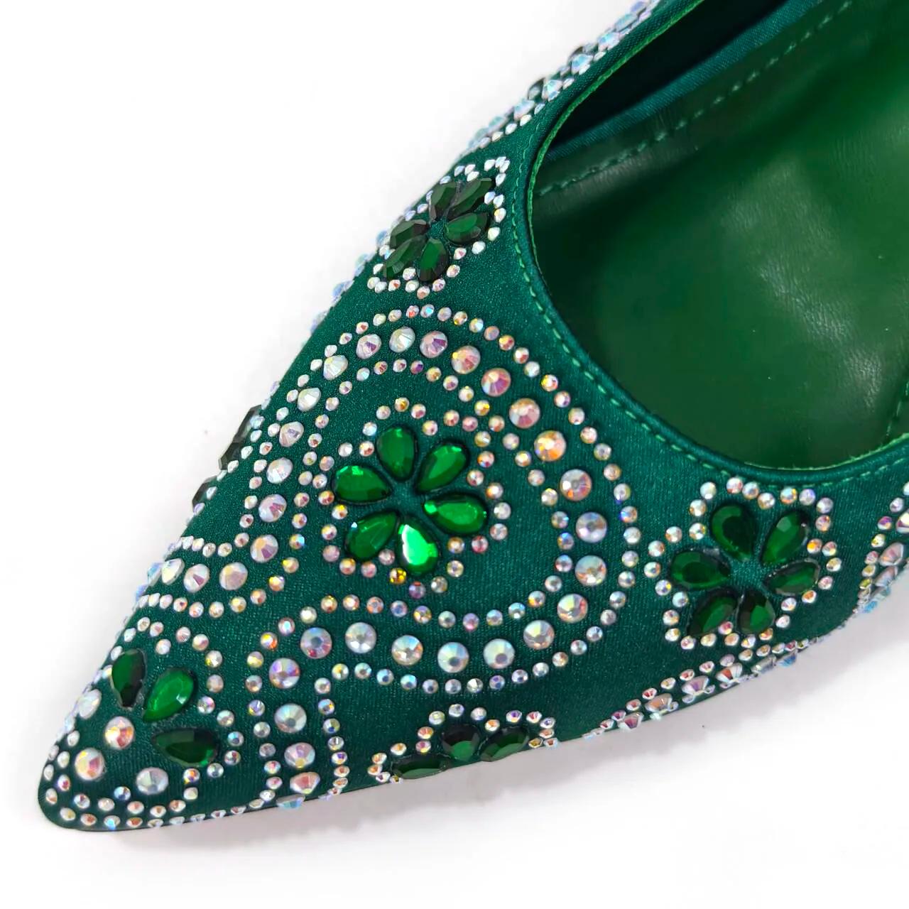 Ensemble de chaussures et sacs pour femmes italiennes, talons confortables avec biscuits pour la fêt