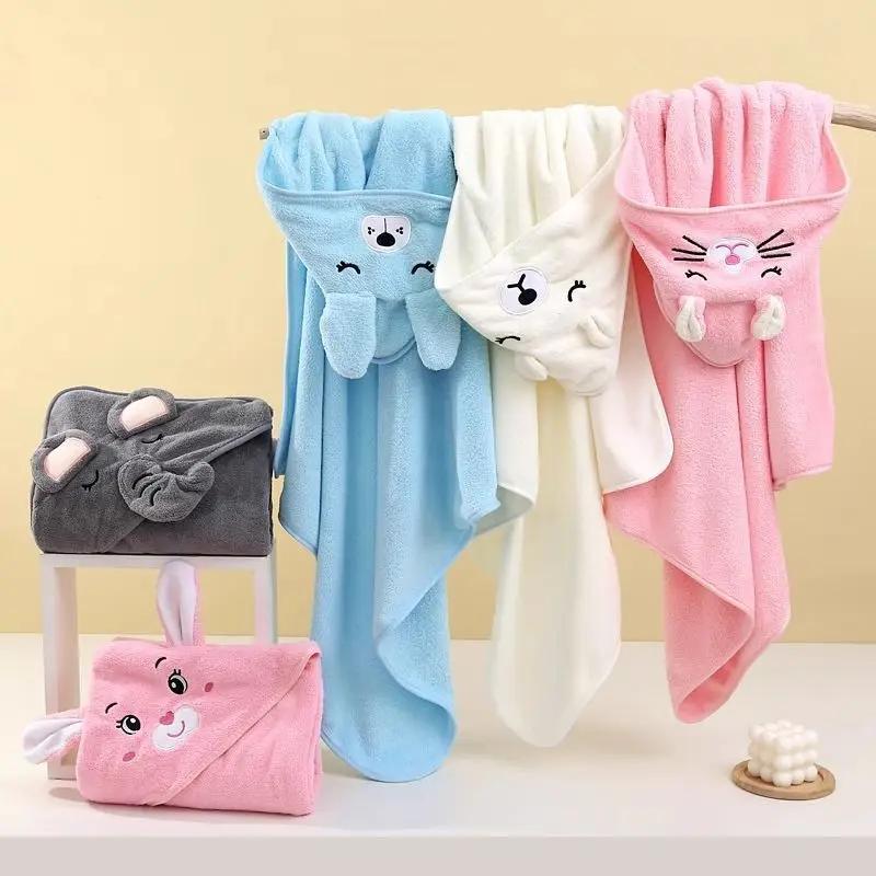Serviettes de bain pour bébé, dessin animé, douce, à capuche, pour nouveau-né, couverture, mignon, p