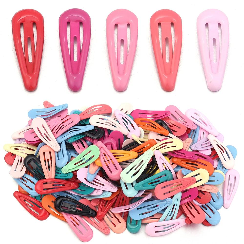 Pinces à cheveux BB colorées Y2K, 30 pièces/lot, Mini épingles à cheveux en métal, Barrettes à press