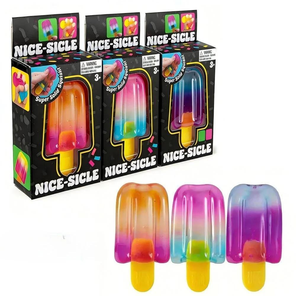 Schylling Needoh Nice Cube Sensory Nice-Sicle, cube sensoriel anti-stress, objet à presser anti-anxi