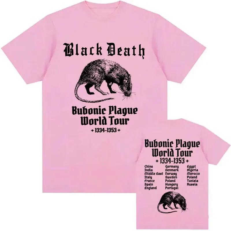 Bubonic World Tour 2024 t-shirts hommes femmes décontracté drôle Meme gothique T-shirt mode Vintage
