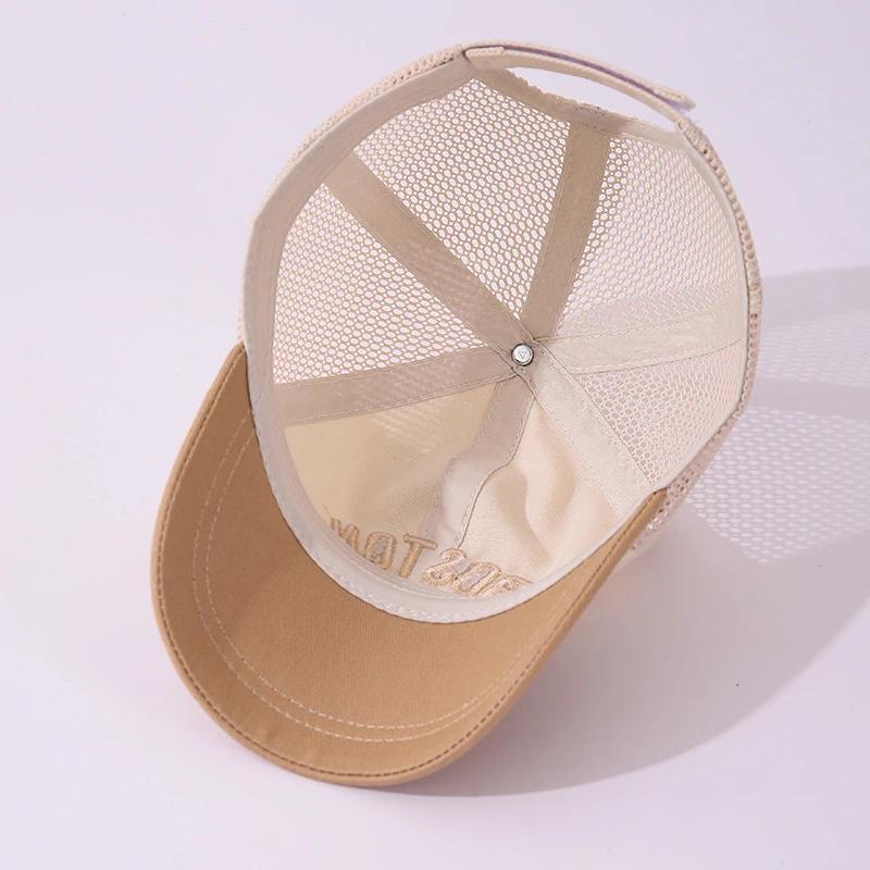Casquette de Baseball en maille pour bébé, chapeau d'été pour enfants, chapeaux à visière avec lettr