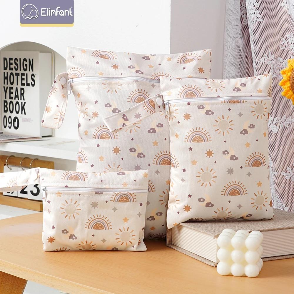 Elinfant 3 pièces sac sec et humide Portable pour maillots de bain, sacs à couches imperméables pour