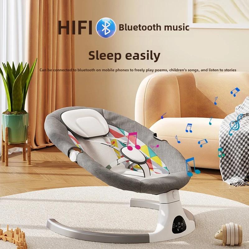 Chaise à bascule électrique pour bébé, panier de couchage électrique, chaise à bascule intelligente