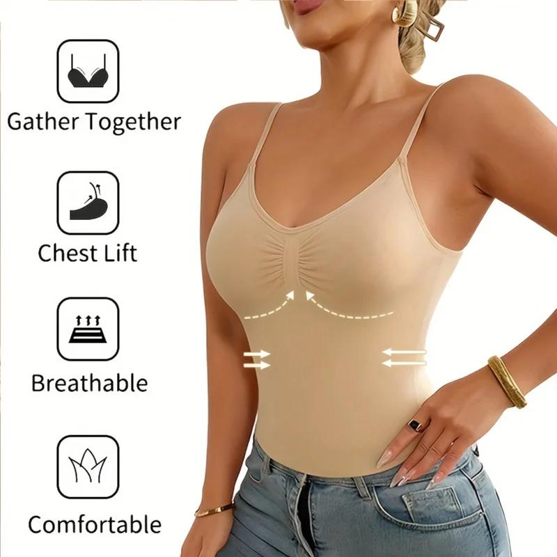 1pc femmes Camisole Shapewear hauts contrôle du ventre intégré soutien-gorge réservoir façonnage cor