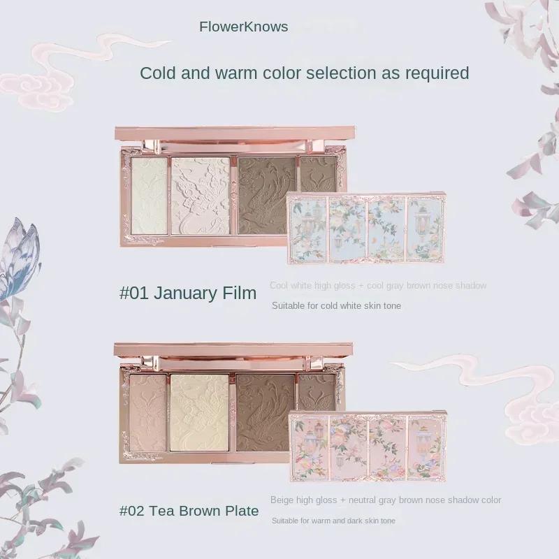 Fleur connaît le maquillage papillon nuage collier Collection en relief surbrillance et Contour Pale